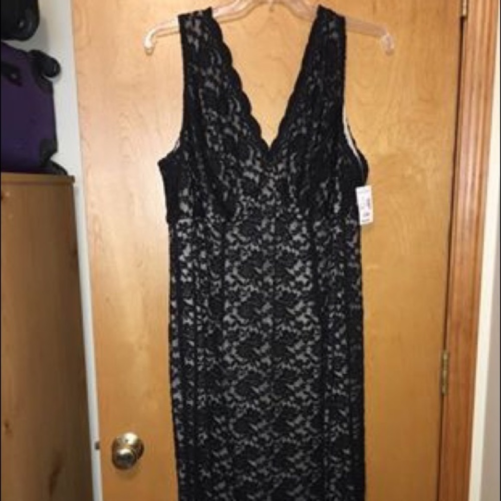Black Lace Party Dress NWT